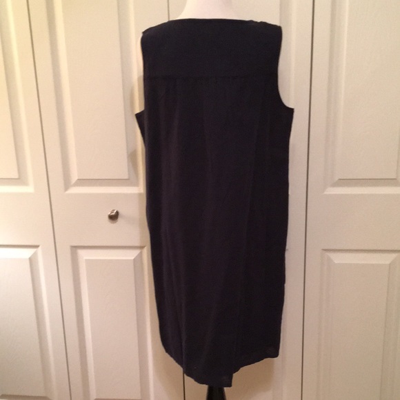 J. Crew Factory navy blue smock dress size M NWOT - Picture 5 of 7